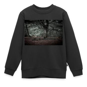 Dans la forêt de contes de fées - Sweat Premium enfant bio - noir - Devant - AI Model Kid Female (0cm)