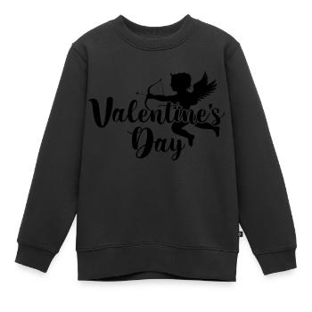 Valentine´s Day - Kinder Premium Organic Sweatshirt - Schwarz - Vorne - AI Model Kid Female (0cm)