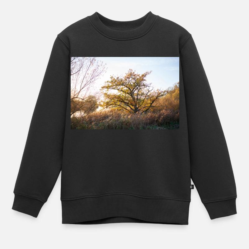 Lesum - Kinder Premium Organic Sweatshirt - Schwarz
