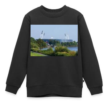 Weserstadion - Kinder Premium Organic Sweatshirt - Schwarz - Vorne - AI Model Kid Female (0cm)