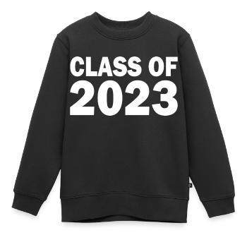 Class of 2023 - Kids Premium Organic Sweatshirt - black - Front - AI Model Kid Female (0cm)