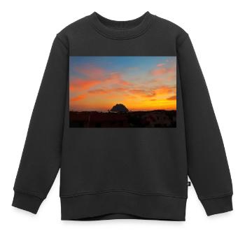 Fesselnde Sonnenuntergänge: Schönheit der Natur auf dem Display - Kinder Premium Organic Sweatshirt - Schwarz - Vorne - AI Model Kid Female (0cm)