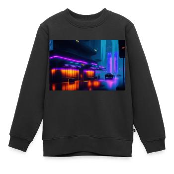AI-Art Future Picture - Kinder Premium Organic Sweatshirt - Schwarz - Vorne - AI Model Kid Female (0cm)