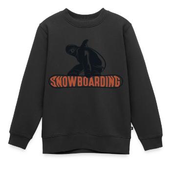 Snowboarding - Kinder Premium Organic Sweatshirt - Schwarz - Vorne - AI Model Kid Female (0cm)