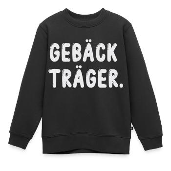Gebäck Träger Gebäckträger - Kinder Premium Organic Sweatshirt - Schwarz - Vorne - AI Model Kid Female (0cm)