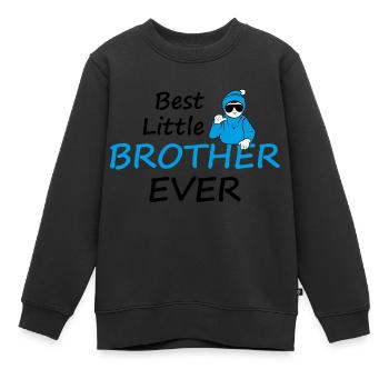 Bester kleiner Bruder aller Zeiten - Kinder Premium Organic Sweatshirt - Schwarz - Vorne - AI Model Kid Female (0cm)