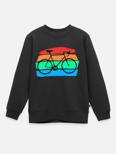 Fahrrad - Kinder Premium Organic Sweatshirt - Schwarz