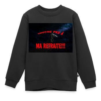 touche pas à ma retraite - Sweat Premium enfant bio - noir - Devant - AI Model Kid Female (0cm)