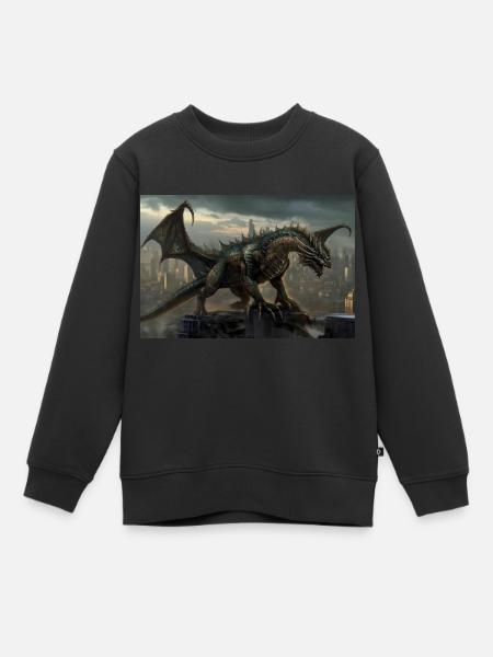Dragon 3 - Sweat Premium enfant bio - noir