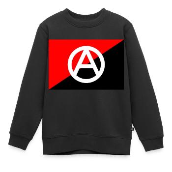Anarchie - Sweat Premium enfant bio - noir - Devant - AI Model Kid Female (0cm)