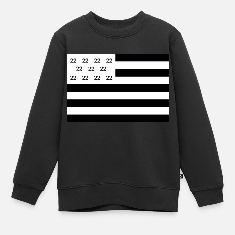 Bretagne_22 - Sweat Premium enfant bio - noir