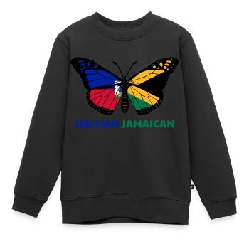 Haiti Haitianer Jamaika Kombination I Geschenk - Kinder Premium Organic Sweatshirt - Schwarz - Vorne - AI Model Kid Female (0cm)