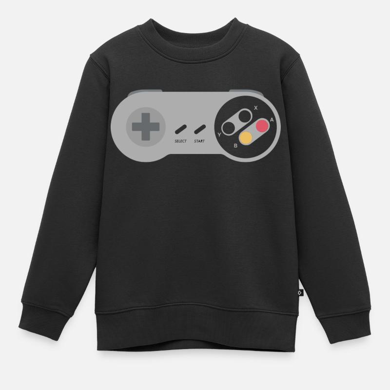 Controller - Kids Premium Organic Sweatshirt - black