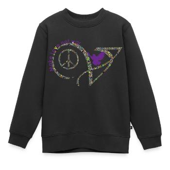 Pace 17 a - Kids Premium Organic Sweatshirt - black - Front - AI Model Kid Female (0cm)