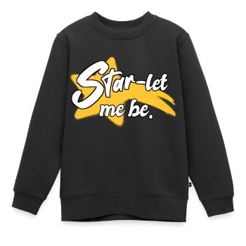 Stern lass mich sein - Poesie - Kinder Premium Organic Sweatshirt - Schwarz - Vorne - AI Model Kid Female (0cm)