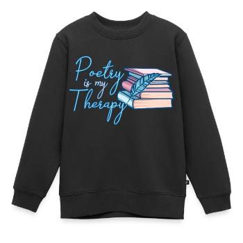Poète Poésie Poète Poésie I Don - Sweat Premium enfant bio - noir - Devant - AI Model Kid Female (0cm)