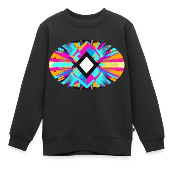 Alle sehenden Augen - Kinder Premium Organic Sweatshirt - Schwarz - Vorne - AI Model Kid Female (0cm)