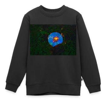 Leuchti CD - Kinder Premium Organic Sweatshirt - Schwarz - Vorne - AI Model Kid Female (0cm)