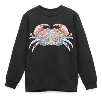Krebs Tierkreiszeichen - Kinder Premium Organic Sweatshirt - Schwarz - Vorne - AI Model Kid Female (0cm)