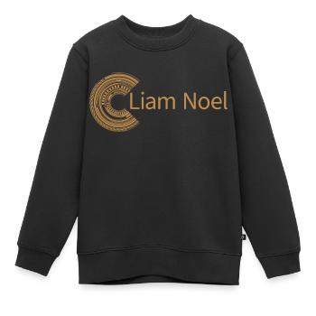 Für Liam Noel - Kinder Premium Organic Sweatshirt - Schwarz - Vorne - AI Model Kid Female (0cm)