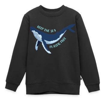Meerestiere - Kinder Premium Organic Sweatshirt - Schwarz - Vorne - AI Model Kid Female (0cm)