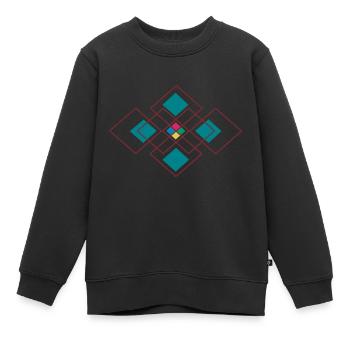 Originelles Design - Kinder Premium Organic Sweatshirt - Schwarz - Vorne - AI Model Kid Female (0cm)