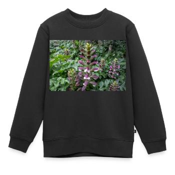 Bären-Steiß Acanthus spinosus - Kinder Premium Organic Sweatshirt - Schwarz - Vorne - AI Model Kid Female (0cm)