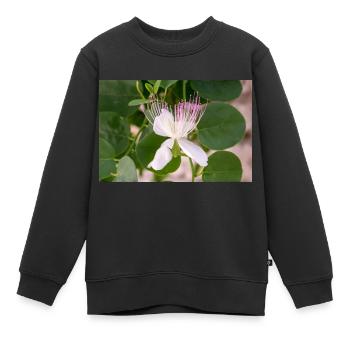 Kapernstrauch auch Flinders-Rose Capparis spinosa - Kinder Premium Organic Sweatshirt - Schwarz - Vorne - AI Model Kid Female (0cm)