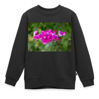immerwährende Erbse mehrjährige Erbse Lathyrus latifolius - Kinder Premium Organic Sweatshirt - Schwarz - Vorne - AI Model Kid Female (0cm)