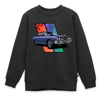 Japanisches Auto aus den 70er Jahren - Kinder Premium Organic Sweatshirt - Schwarz - Vorne - AI Model Kid Female (0cm)