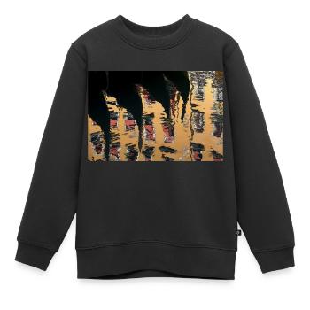 Gondeln in Venedig - Kinder Premium Organic Sweatshirt - Schwarz - Vorne - AI Model Kid Female (0cm)