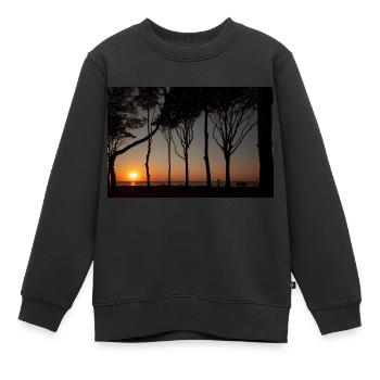 Sonnenuntergang an der Ostsee - Kinder Premium Organic Sweatshirt - Schwarz - Vorne - AI Model Kid Female (0cm)