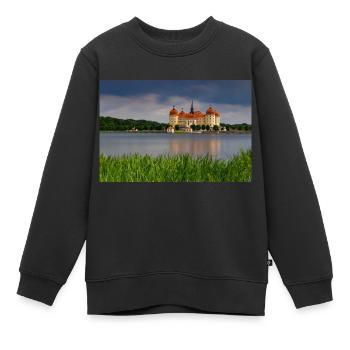 Schloss Moritzburg - Kinder Premium Organic Sweatshirt - Schwarz - Vorne - AI Model Kid Female (0cm)