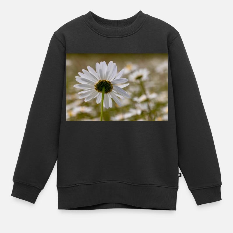 Marguerite - Sweat Premium enfant bio - noir