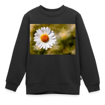 Marguerite - Sweat Premium enfant bio - noir - Devant - AI Model Kid Female (0cm)