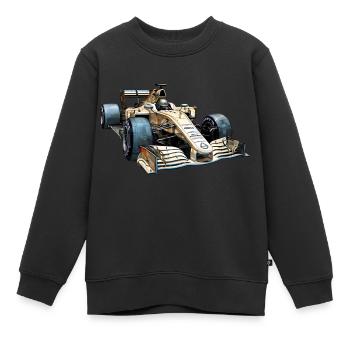 Rennwagen sind extrem aerodynamisch - Kinder Premium Organic Sweatshirt - Schwarz - Vorne - AI Model Kid Female (0cm)