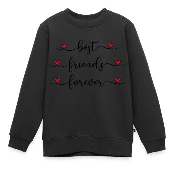 Meilleurs ami - Sweat Premium enfant bio - noir - Devant - AI Model Kid Female (0cm)
