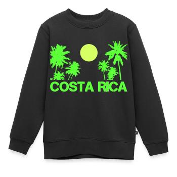 costa rica - Kinder Premium Organic Sweatshirt - Schwarz - Vorne - AI Model Kid Female (0cm)