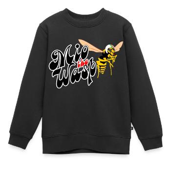 Mio la Guêpe m - Sweat Premium enfant bio - noir - Devant - AI Model Kid Female (0cm)