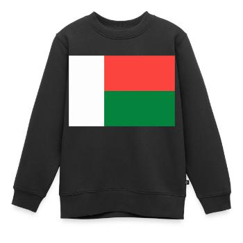 Flagge von Madagaskar - Kinder Premium Organic Sweatshirt - Schwarz - Vorne - AI Model Kid Female (0cm)