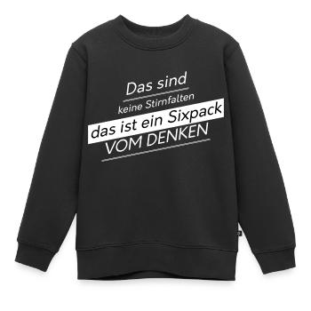 witzige Sprüche lustige Sprüche - Kinder Premium Organic Sweatshirt - Schwarz - Vorne - AI Model Kid Female (0cm)