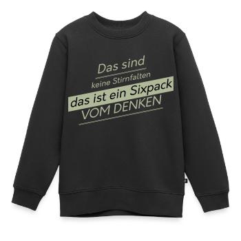witzige Geschenkidee - Kinder Premium Organic Sweatshirt - Schwarz - Vorne - AI Model Kid Female (0cm)