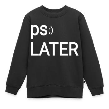 Adieu drôle cool - Sweat Premium enfant bio - noir - Devant - AI Model Kid Female (0cm)
