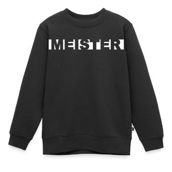 Meister - Kinder Premium Organic Sweatshirt - Schwarz - Vorne - AI Model Kid Female (0cm)