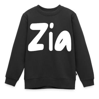 Zia - Sweat Premium enfant bio - noir - Devant - AI Model Kid Female (0cm)