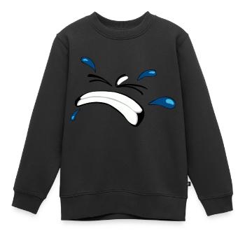 dent soufrance pain hard hard smiley 2103 W - Kinder Premium Organic Sweatshirt - Schwarz - Vorne - AI Model Kid Female (0cm)