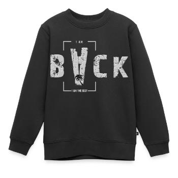 Retour - Je suis le meilleur - Sweat Premium enfant bio - noir - Devant - AI Model Kid Female (0cm)