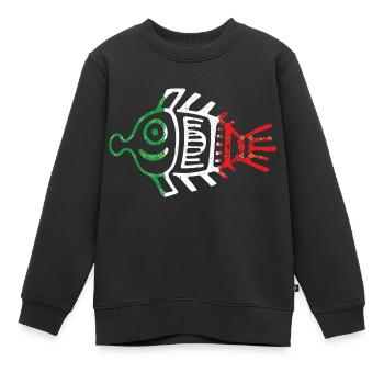 Aztekensymbol mexikanische Maya mexikanische Flagge Schuhschnabel - Kinder Premium Organic Sweatshirt - Schwarz - Vorne - AI Model Kid Female (0cm)