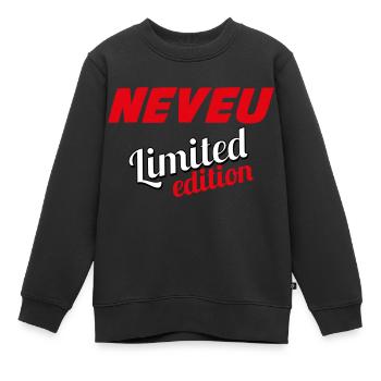 NEVEU LIMITED EDITION - Sweat Premium enfant bio - noir - Devant - AI Model Kid Female (0cm)