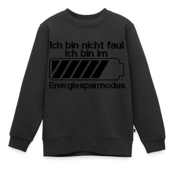 Energie - Kinder Premium Organic Sweatshirt - Schwarz - Vorne - AI Model Kid Female (0cm)
